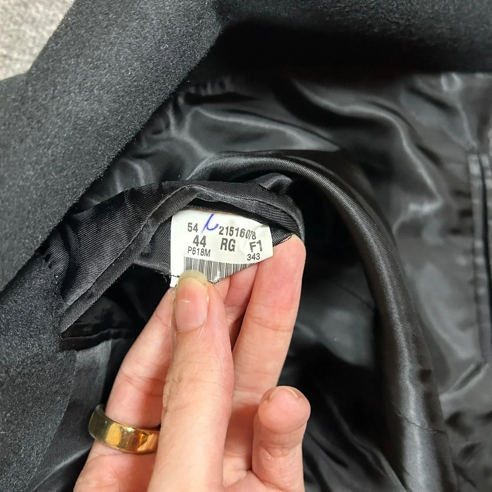 Brooks Brothers Pure Cashmere Blazer Men's Black 44 Regular‎ Suit Jacket Classic